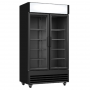 Armoire à boissons noire 2 portes, 630L avec Canopy - modèle déclassé suite choc