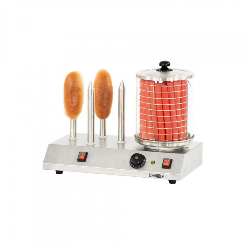Appareil à hot-dog électrique 4 Plots Casselin