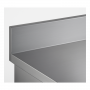 Table desserte positive avec dosseret 3 portes GN 1/1