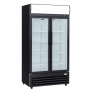 Armoire à Boissons 2 Portes - Noire Intérieur Blanc – 630 L avec Canopy
