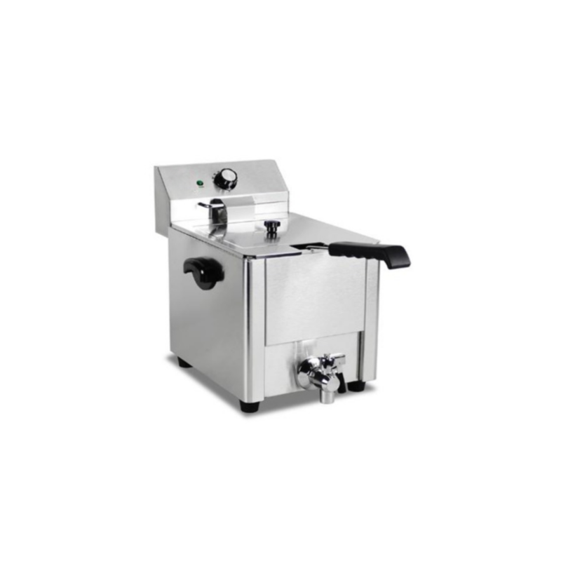 Friteuse électrique avec vanne de vidange - 8 Litres