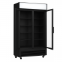 Armoire à boissons noire 2 portes, 630L avec Canopy