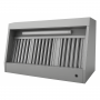 Hotte murale Mistral pro 3000 x 900 avec moteur, LED et variateur