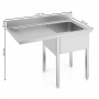 Plonge avec passage lave-vaisselle bac à droite – 1200 x 700 mm