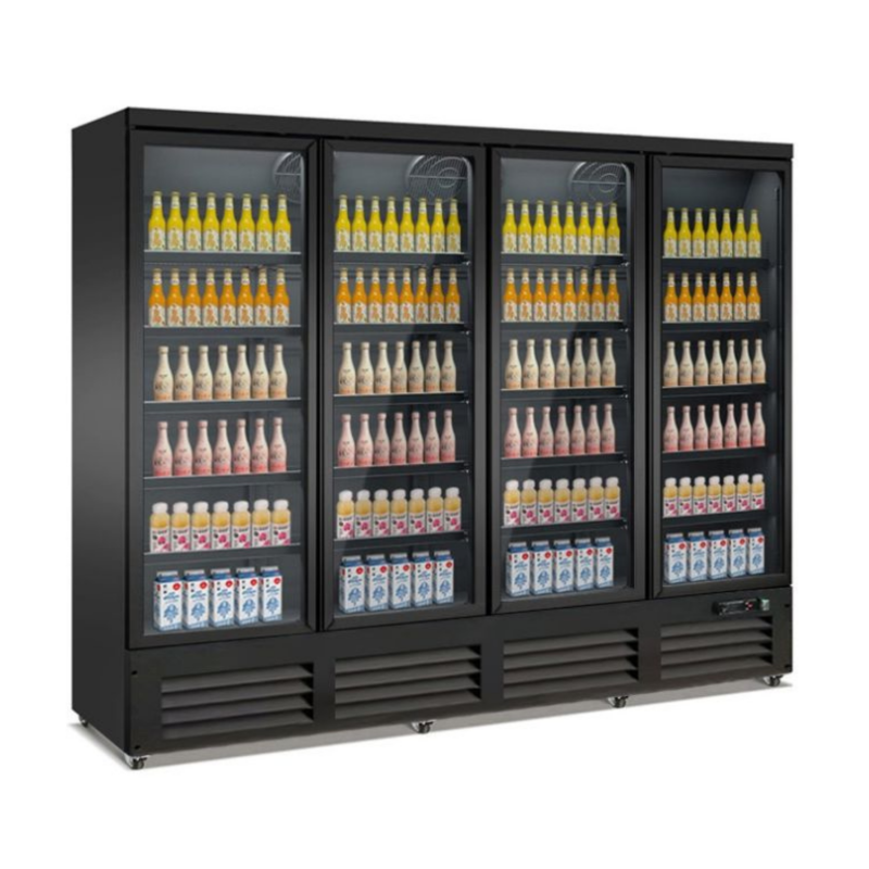 Armoire réfrigérée libre service 4 portes vitrées - 2000 L