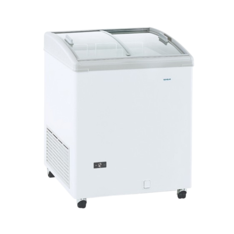 Congélateur pro vitre bombée coulissante