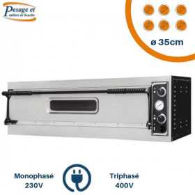 Four à pizza PRISMAFOOD Pizzas XL 6 x ø35cm