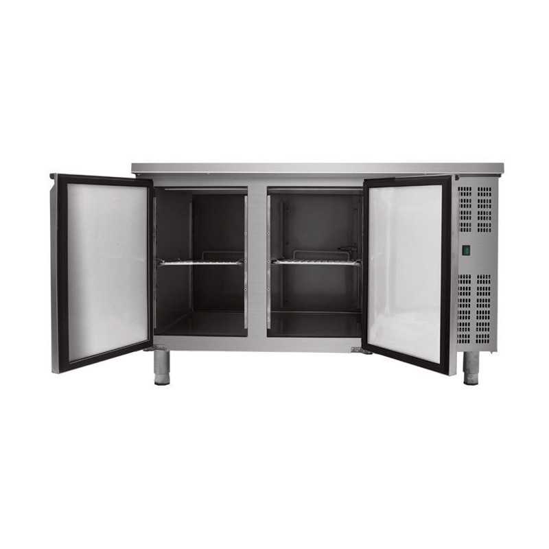 Table desserte froid négatif 2 portes format snack 600mm