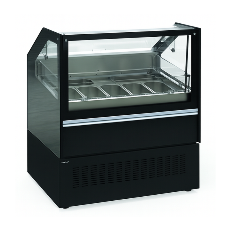 Vitrine pour crèmes glacées ventilée 1000 mm