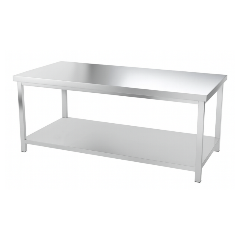 Table inox professionnelle Centrale - 1800 x 600 mm