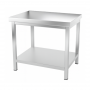 Table inox professionnelle Centrale - 1000 x 600 mm