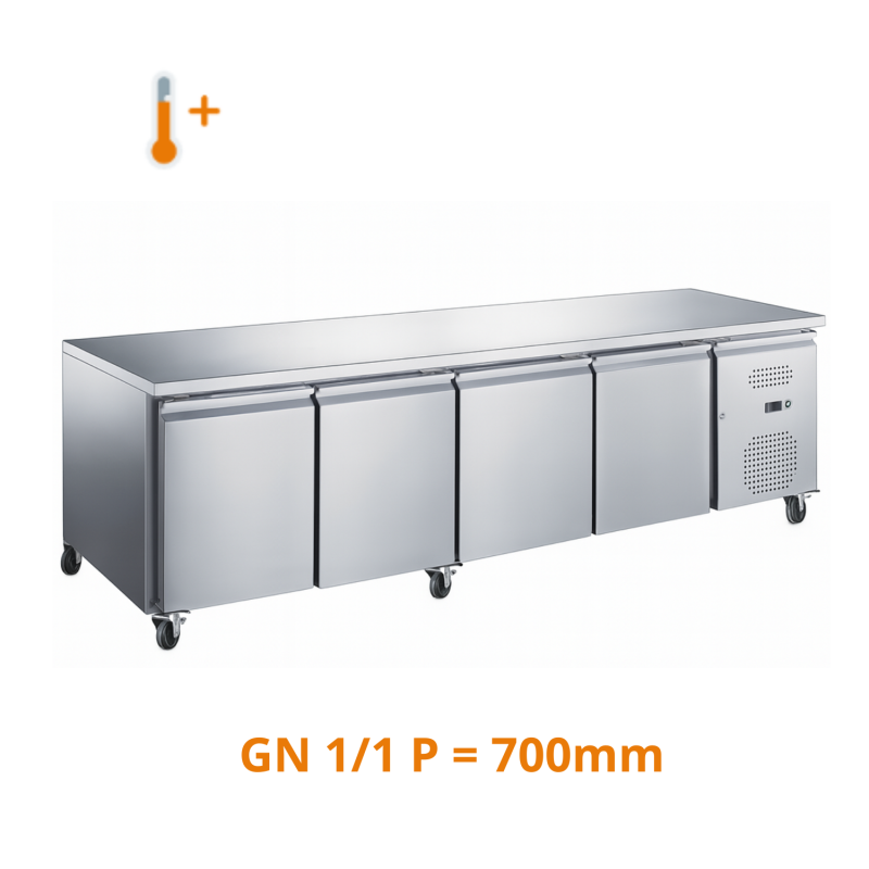 Table desserte centrale positive 4 portes GN 1/1