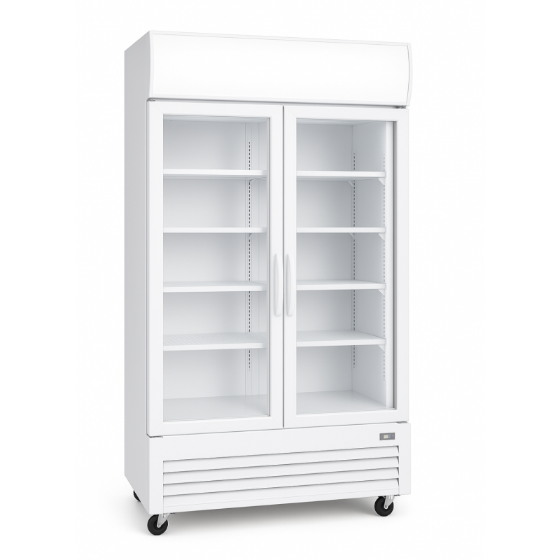 Armoire à boissons blanche 2 portes, 630L avec Canopy