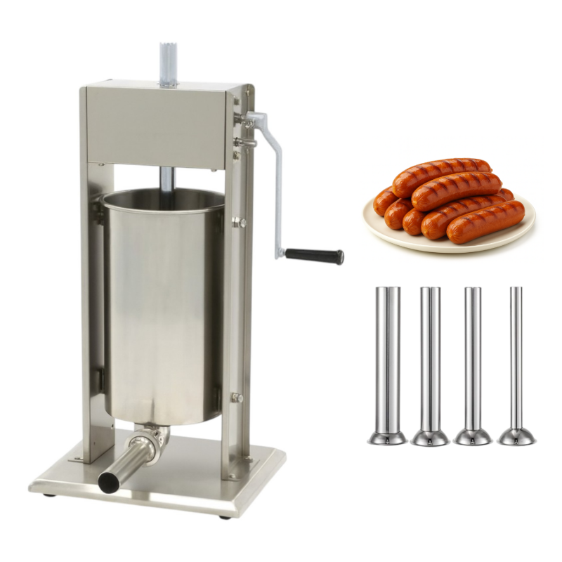 Poussoir à saucisses manuel vertical 15L inox