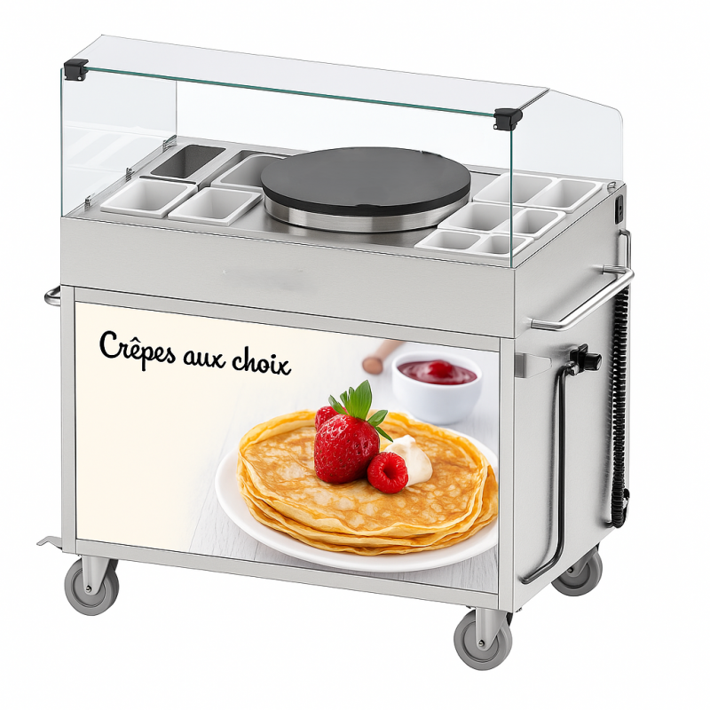 Chariot à Crêpière Ø400 mm Encastrée