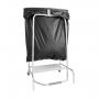 Poubelle pince sac sur roues
