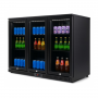 Arrière bar réfrigéré 3 portes vitrées battantes