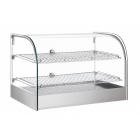 Vitrine chauffante professionnelle 45L - Inox