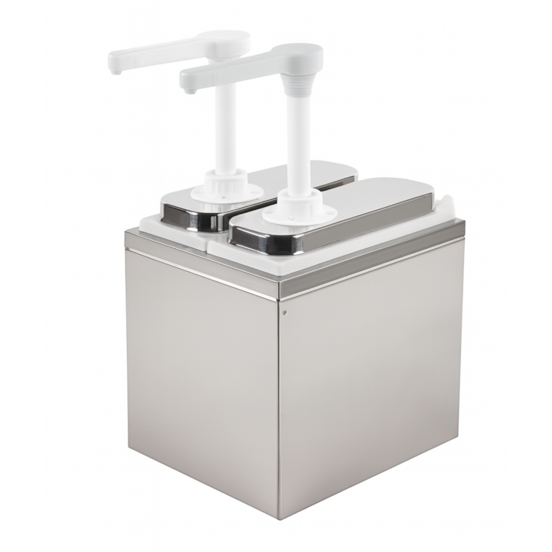 Distributeur sauce 2 pompe - 2x1 L