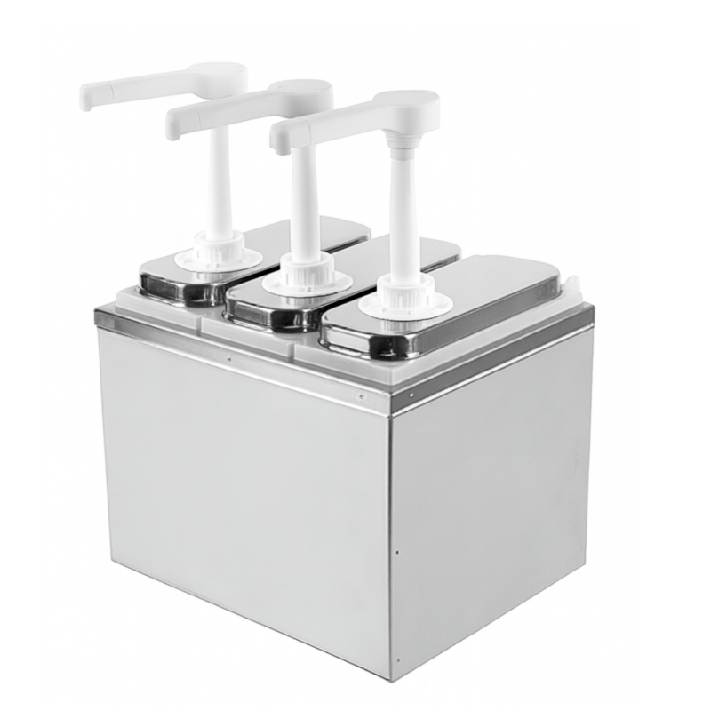 Distributeur sauce 3 pompes - 3x1 L