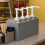 Distributeur sauce 4 pompes - 4x1 L