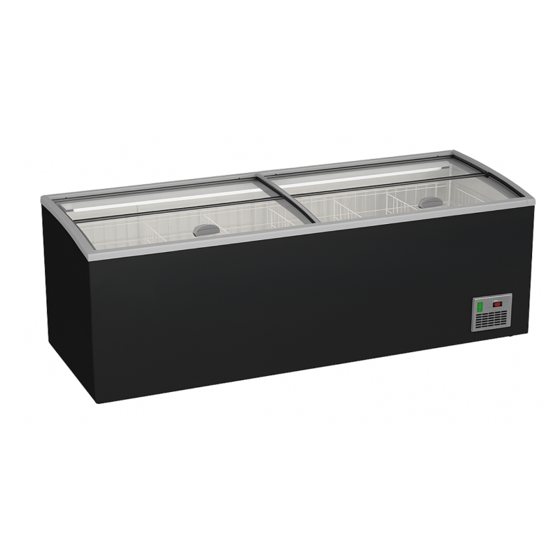 Congélateur vitré professionnel pour supermarché - 2500 mm, 1040 L