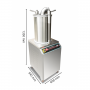 Poussoir à Saucisse Hydraulique Inox 35L Professionnel