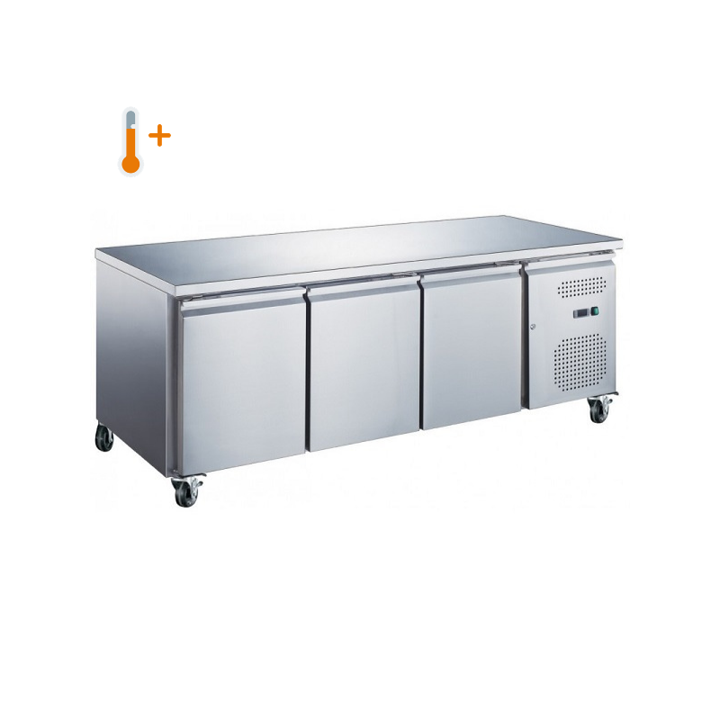 Table réfrigérée positive 3 portes centrale profondeur 600mm  - modèle déclassé