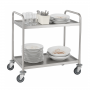 Chariot Inox - 2 plateaux