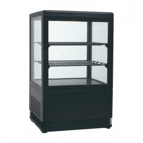 Mini vitrine réfrigérée positive à poser 58 L - Noir
