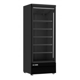 Vitrine réfrigérée négative libre-service avec portes battantes