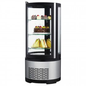 Vitrine réfrigérée panoramique ronde - 100 Litres