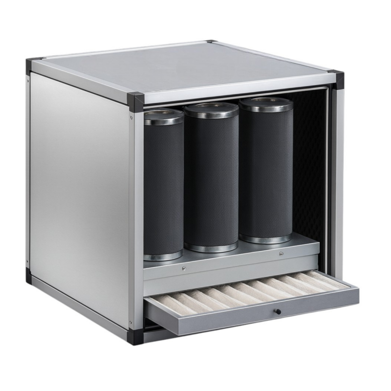 Caisson filtrant à charbons actifs – 9 cartouches