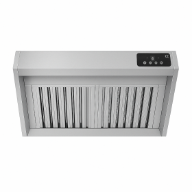 Hotte murale Mistral pro 1200 x 900 avec moteur, LED et variateur