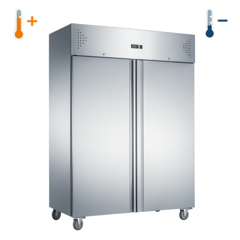 Armoire réfrigérée GN 2/1 inox double porte