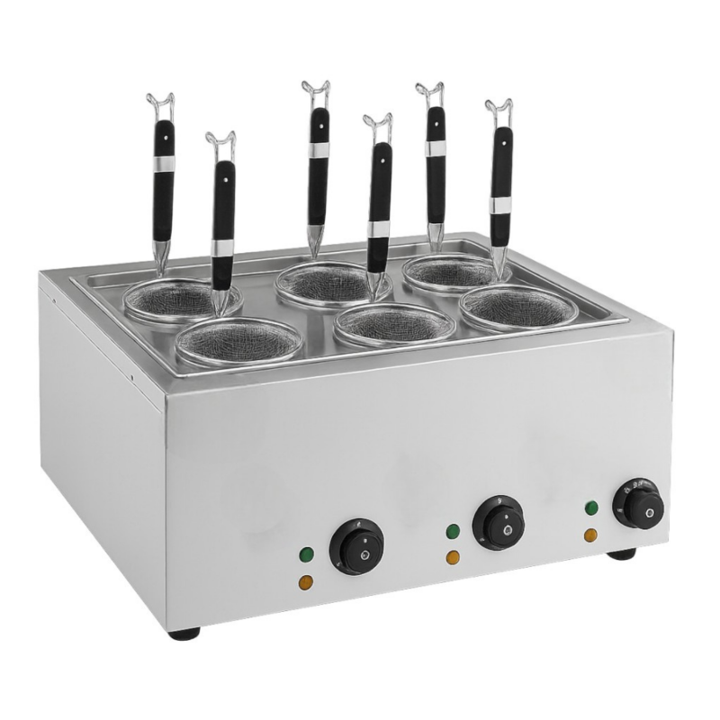 Cuiseur à Pâtes électrique Professionnel - 6 Paniers - 6 kW