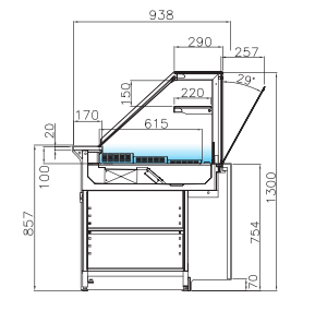 vitrine réfrigérée